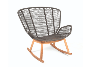 WING LIGHT - Rocking rope garden armchair _ Fischer Möbel